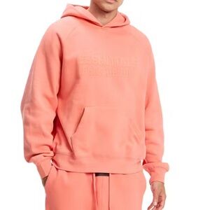 NEW Essentials Fear of God Oversized Hoodie Coral XL